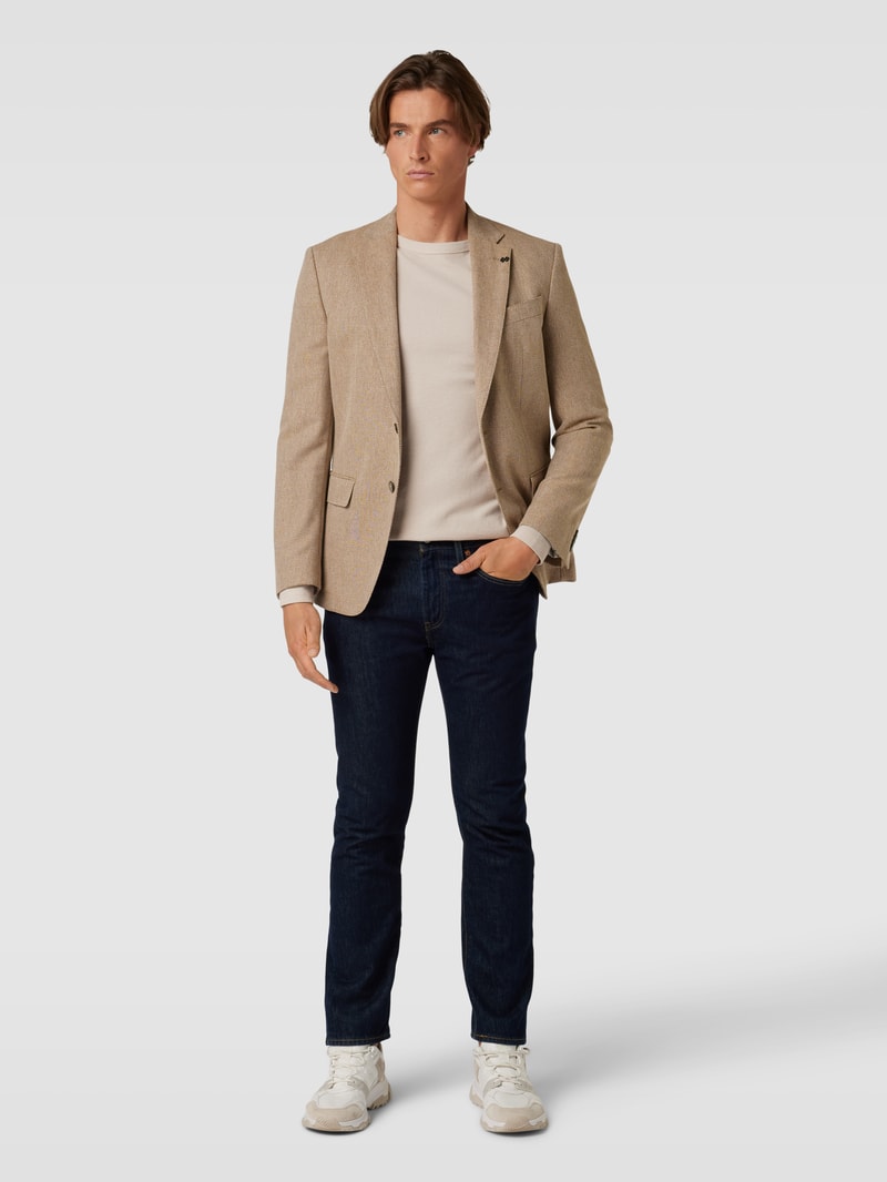 2-Knopf-Sakko mit Strukturmuster Modell 'Hutson' in beige