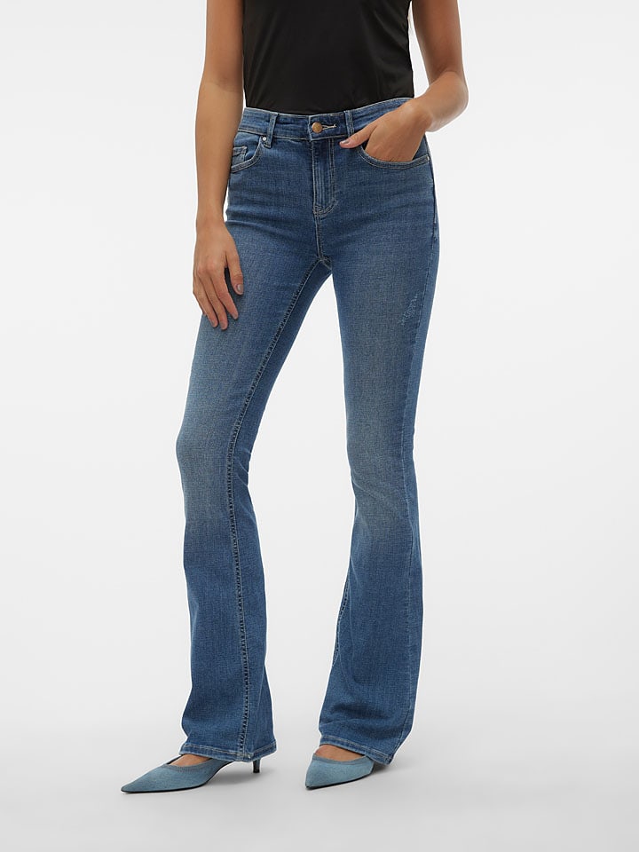 Vero Moda Jeans - Flared Fit - in Blau günstig kaufen
