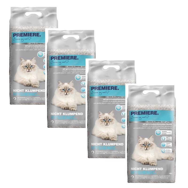 PREMIERE Katzenstreu PREMIERE Hygienic Zeolith 4x15 l