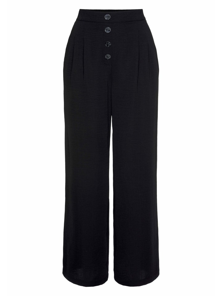 LASCANA Palazzohose in schwarz günstig kaufen