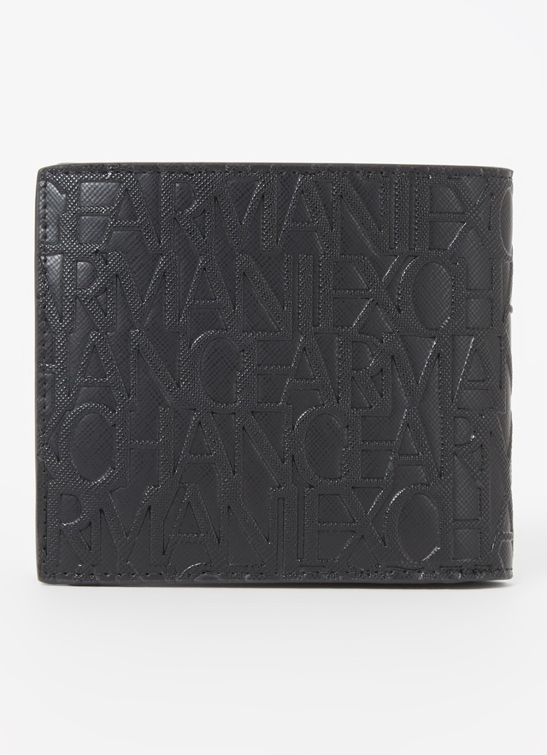 Portofel Armani Exchange cu logo imprimat
