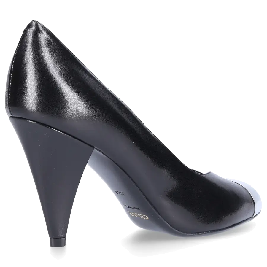 Celine - Pumps EDWIGE Metallspitze schwarz - schwarz