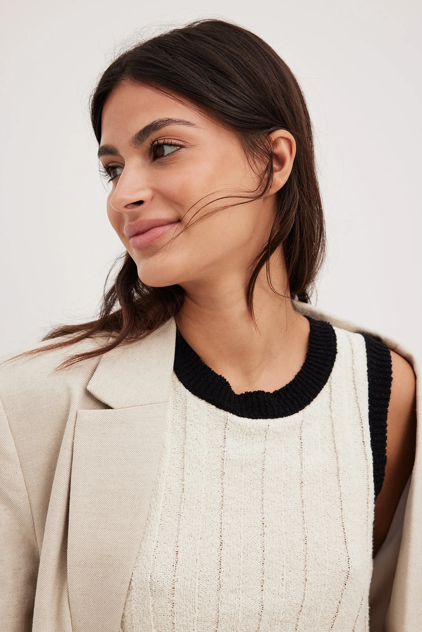 Stricktop in Kontrastfarbe