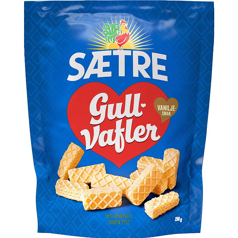 Sætre Gullvafler 250 g, vanilje