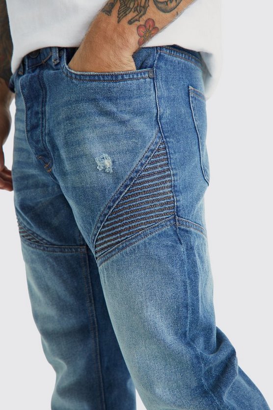 Slim-Fit Biker-Jeans