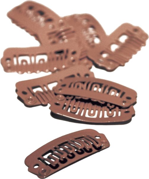 Balmain DoubleHair Clips 10er Set brown Haarklammern