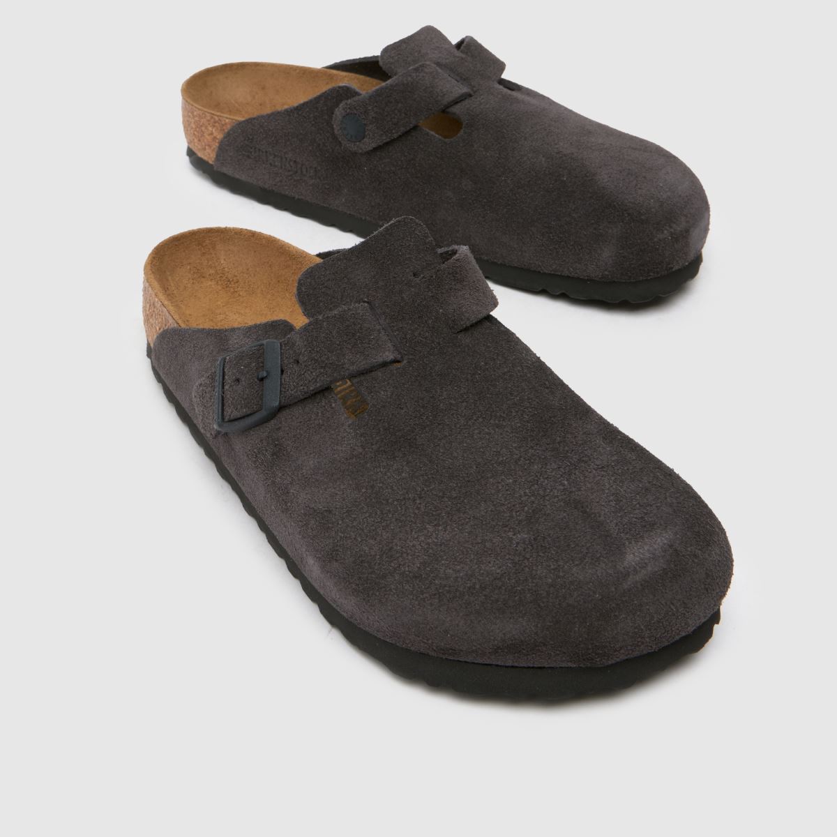 BIRKENSTOCK Boston klumpa szandál szürke színben