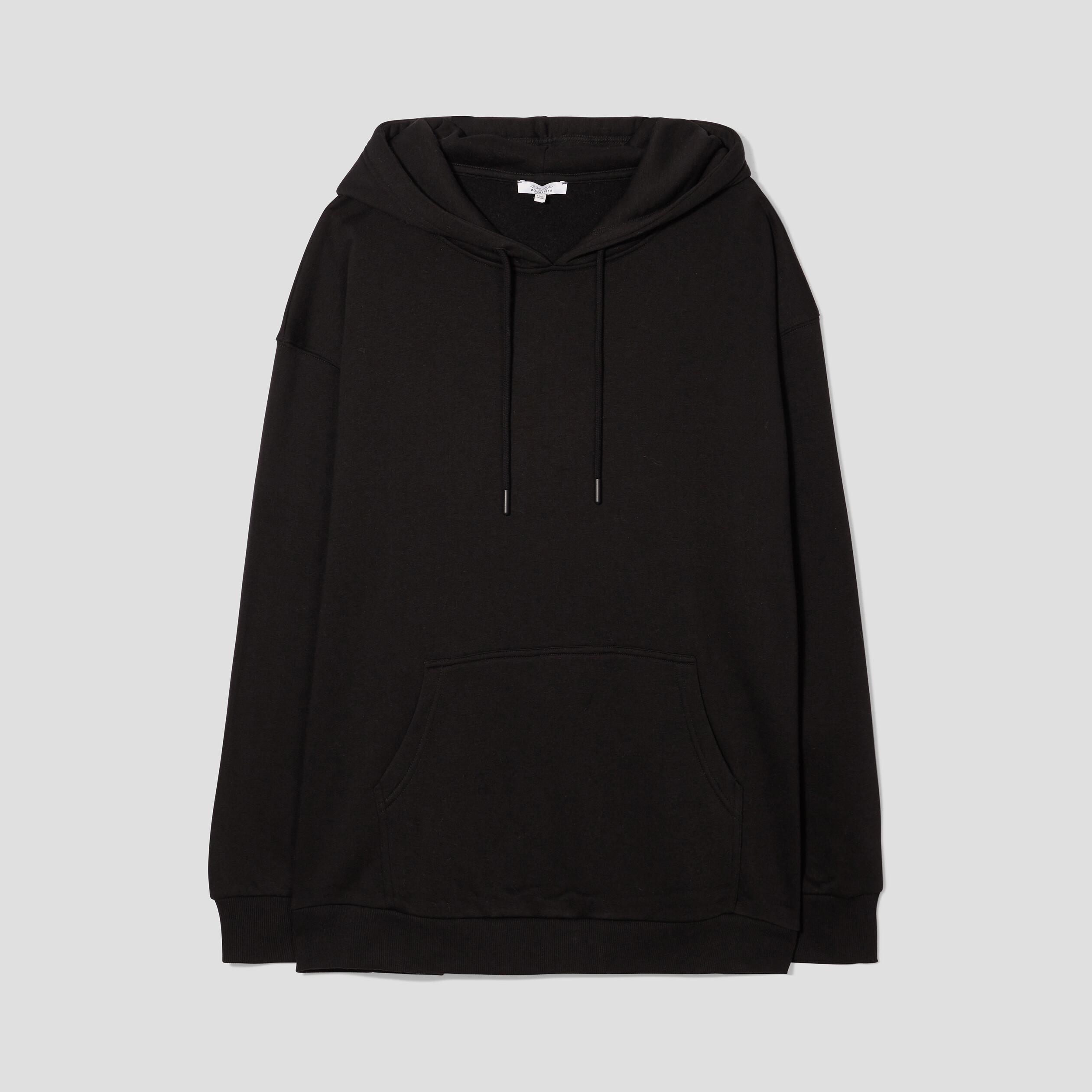 Sweat à capuche hoodie noir femme grande taille | La Halle