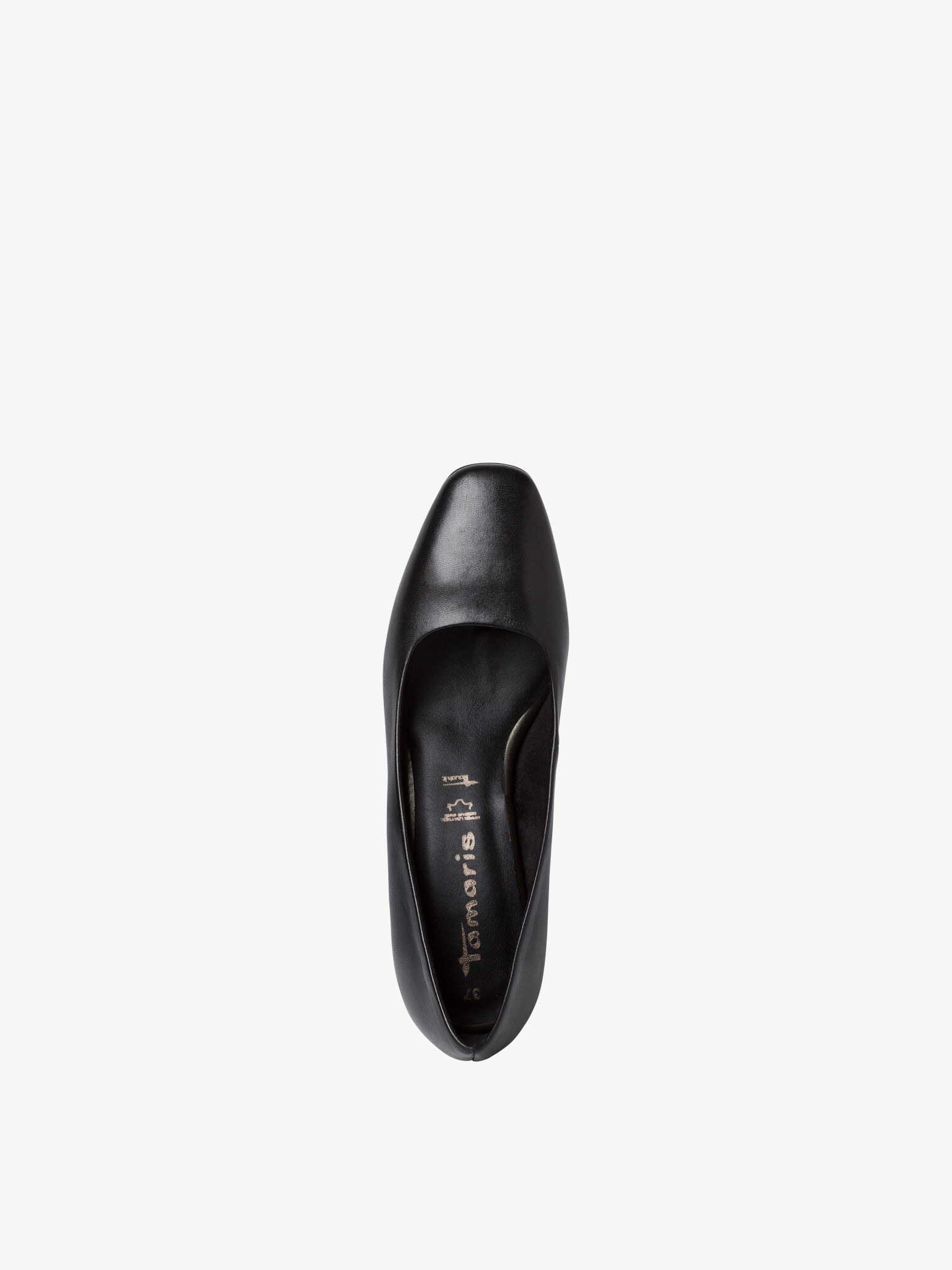 Escarpin en cuir - noir