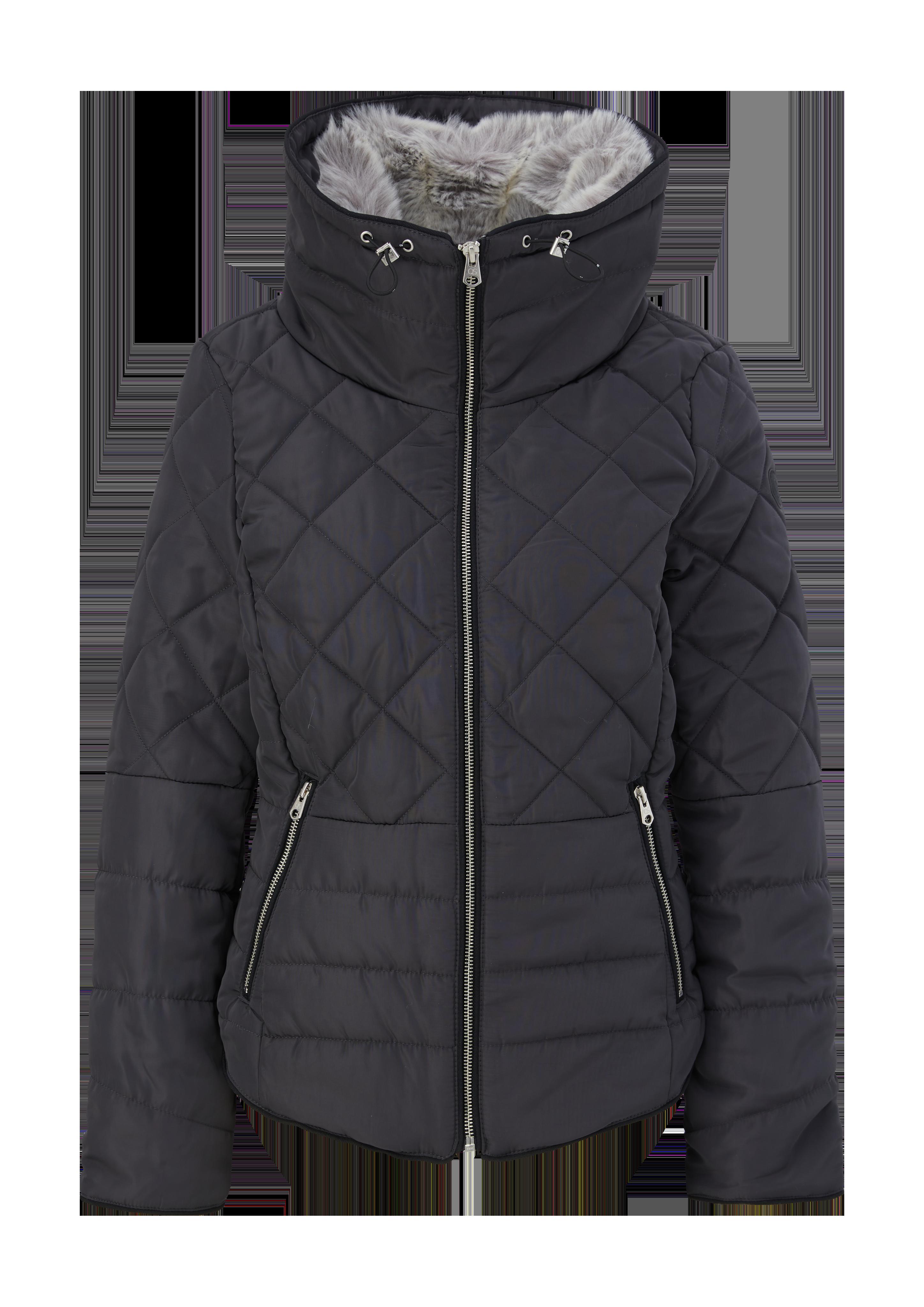 Steppjacke mit abnehmbarem Fellkragen  2115525-9858