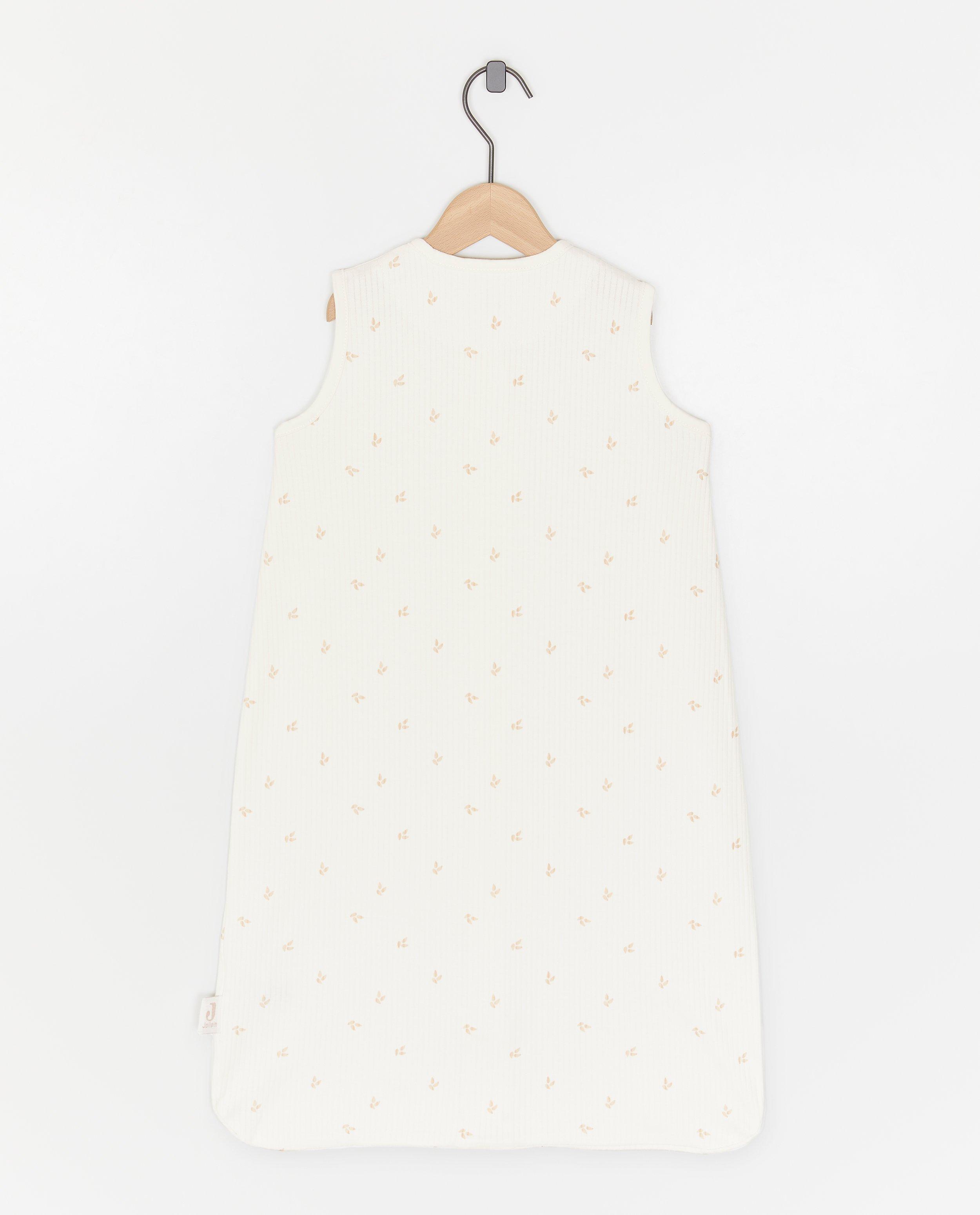 Sac de dormit Jollein cu nervuri fine (70 cm), TOG 0.5 alb