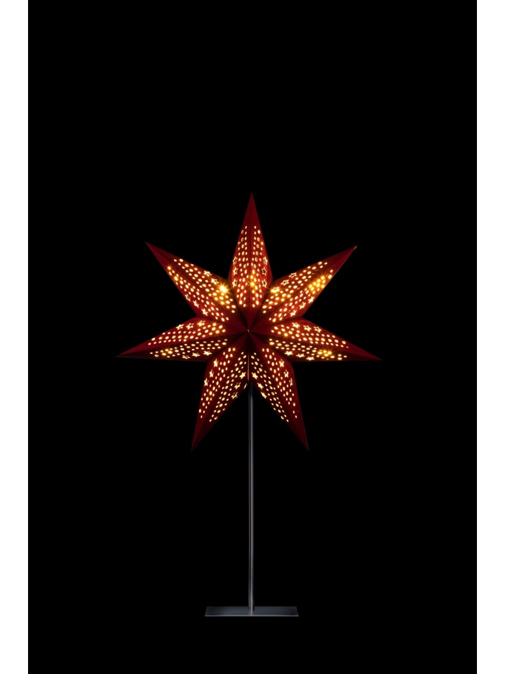 Sterntaler Dekostern | Weihnachtsstern Papier | Samt | Faltstern mit Ständer | Ro günstig kaufen onesize