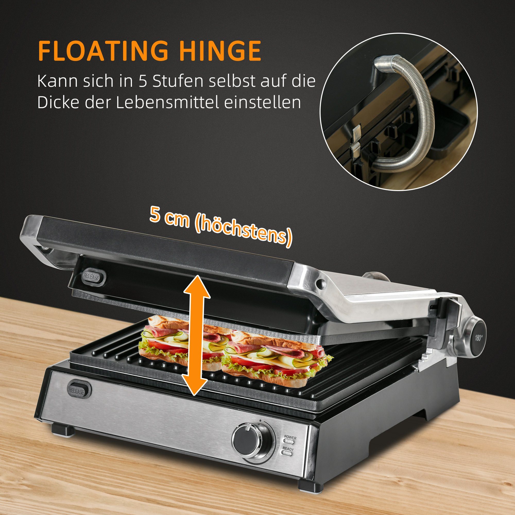 HOMCOM Raclette Elektrogrill