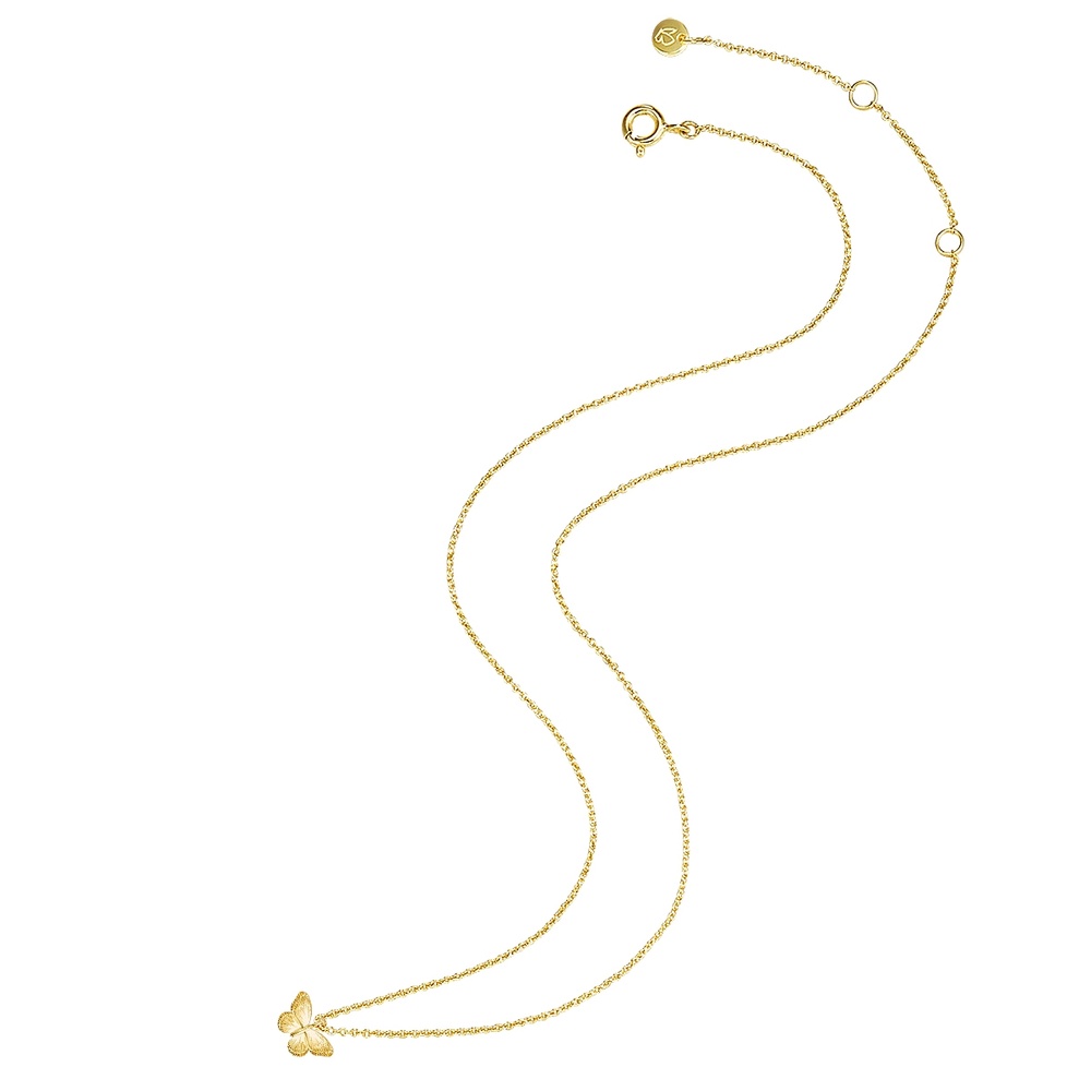 Glanzstücke München Collier en argent Papillon Argent sterling en Or jaune collier