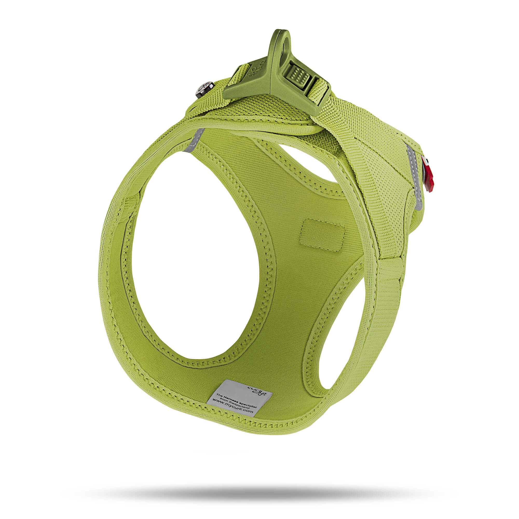Curli Hundegeschirre Curli Vest Harness Clasp Air-Mesh grün L