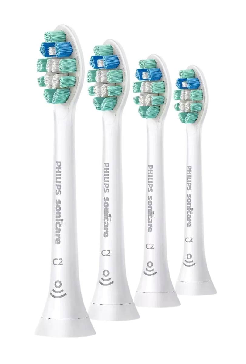 Philips Sonicare C2 Optimal Plaque Defense HX9024/10 Беле главице, 4 ком.