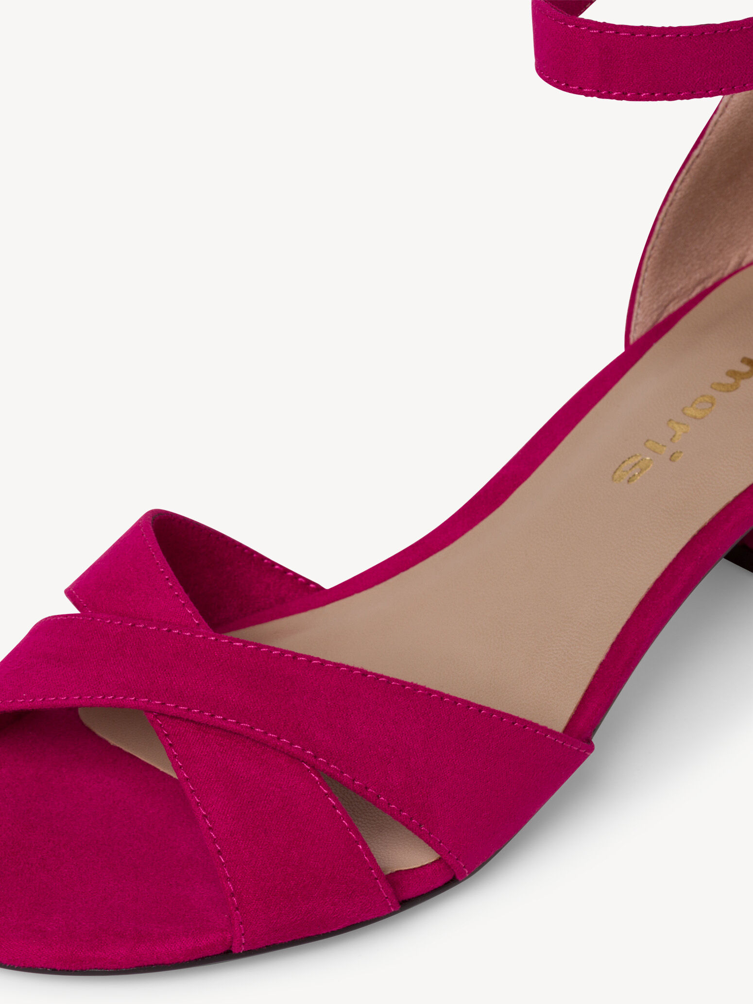 Sandale à talon - rose fuchsia