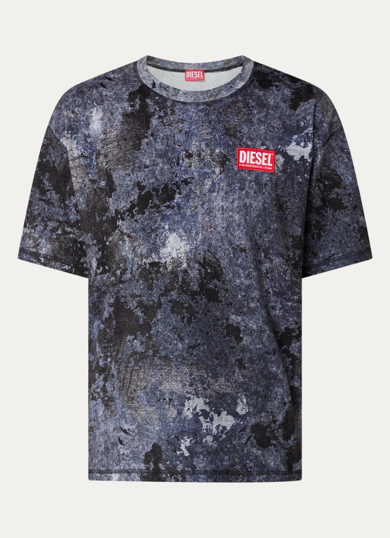 Diesel T-Adjust-Bigoval T-shirt with 3D logo print