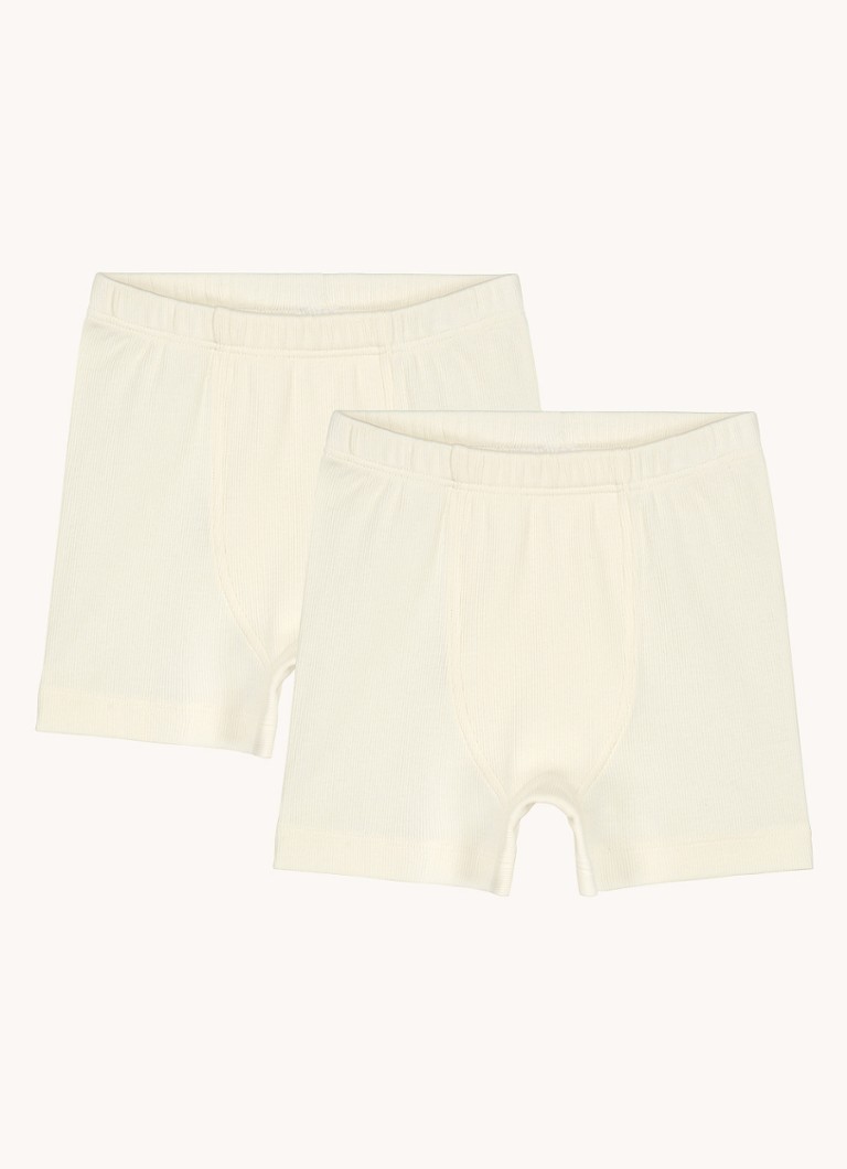 Pantaloni scurți boxer din amestec de bumbac organic Gray Label, set de 2