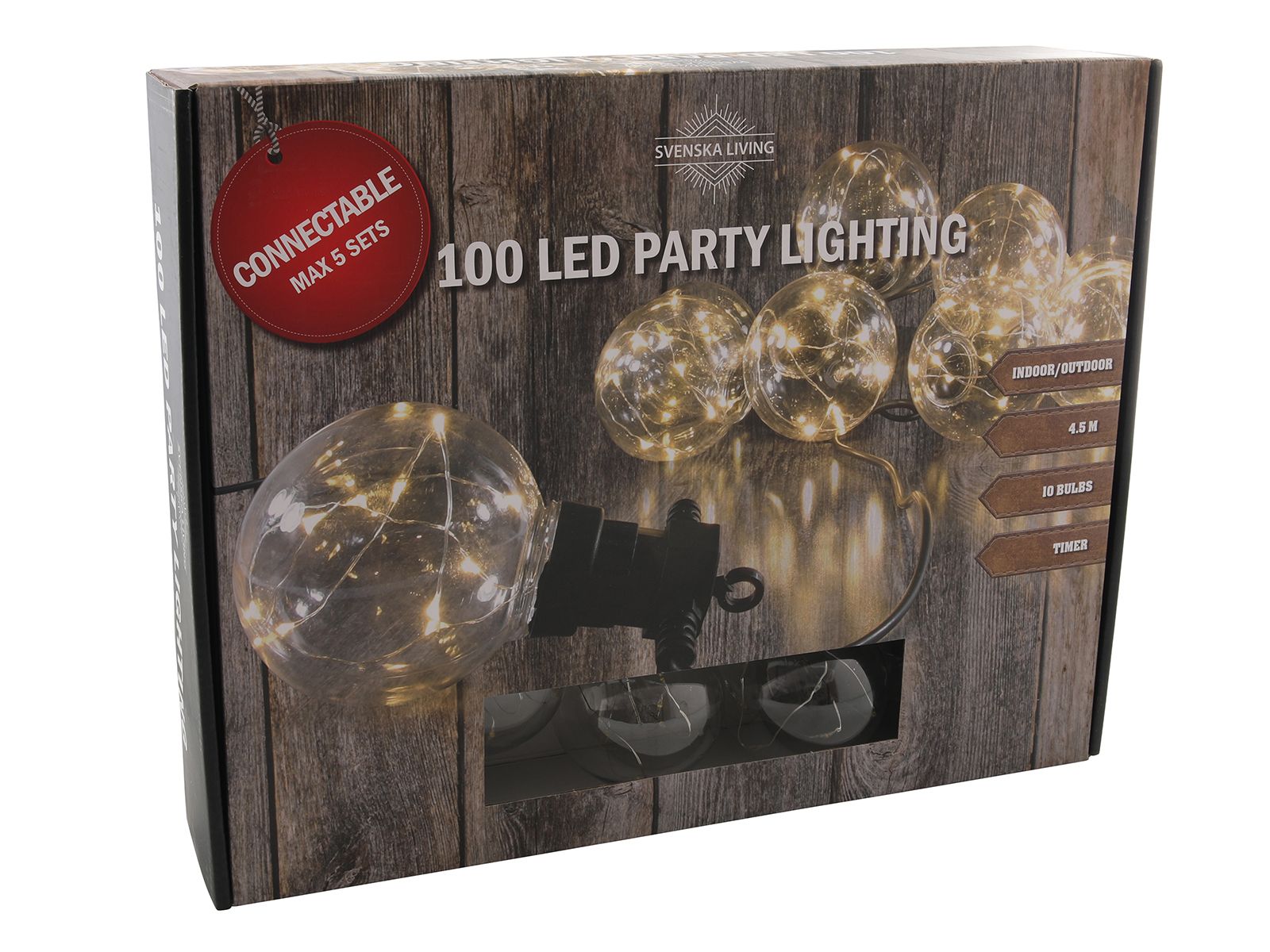 Svenska Living 100 LED Partylichterkette