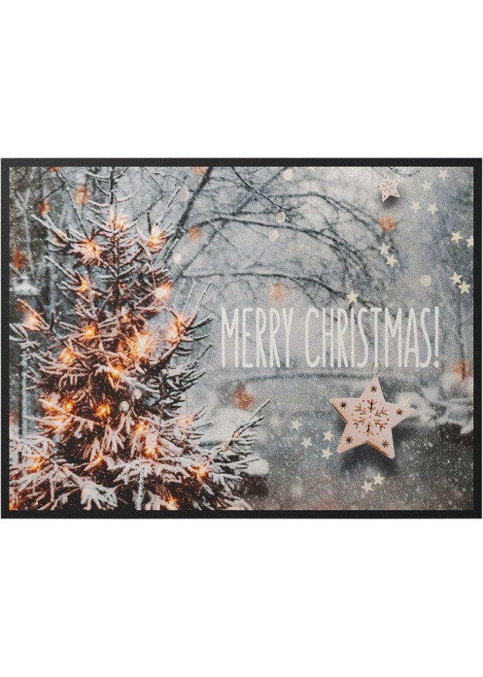 Fußmatte mit weihnachtlichem Statement