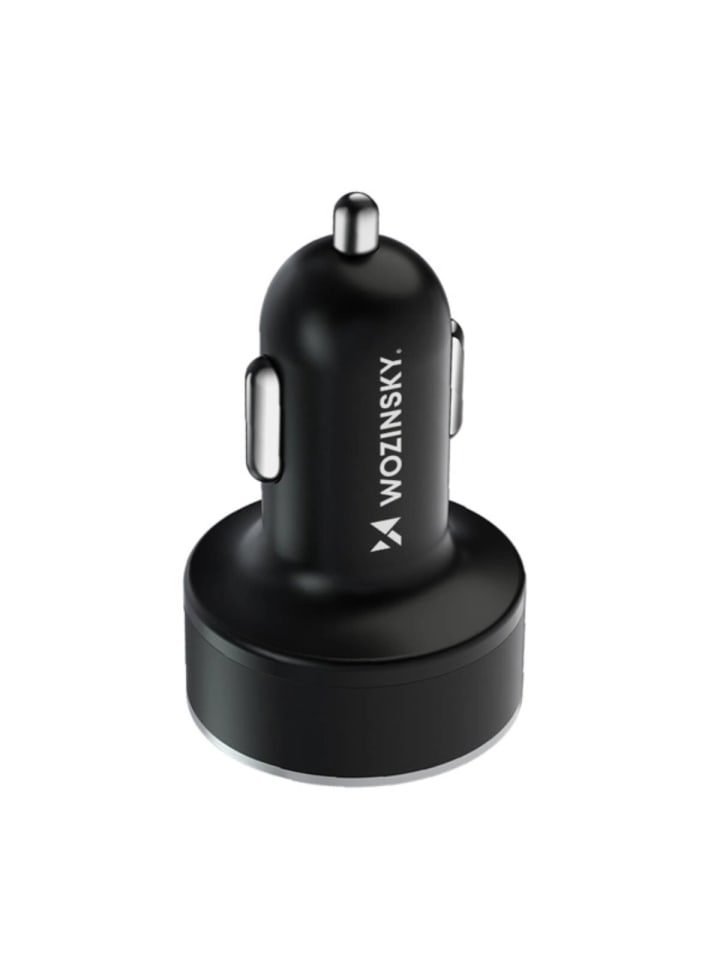 Wozinsky Wozinsky WDCCB Autoladegerät mit Display 50W 2xUSB-C / 2xUSB-A in Schwarz günstig kaufen onesize