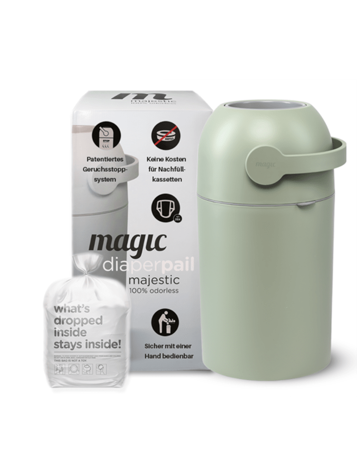 Kinderhaus Blaubär Magic Majestic Windeleimer mit 1er Nachfüllpack TOP in Lichen günstig kaufen onesize