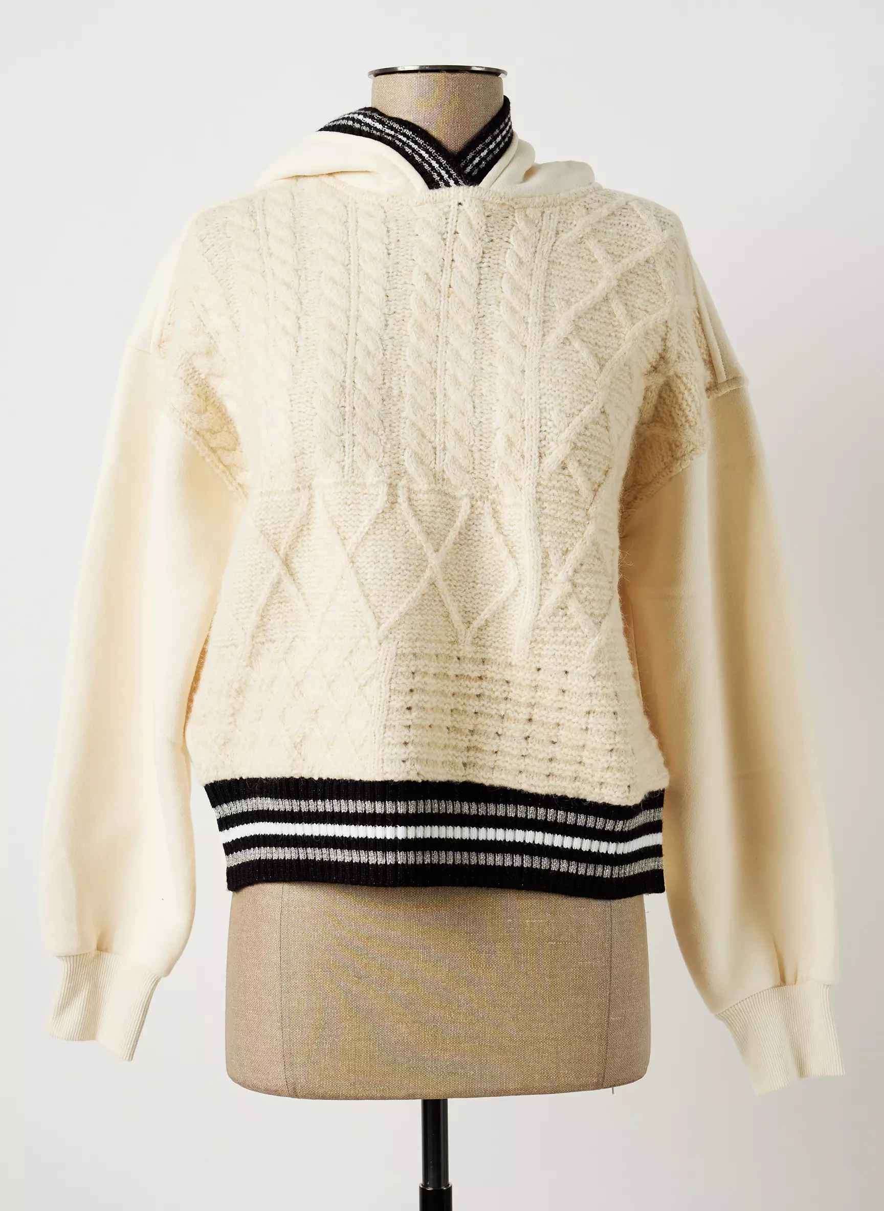 Desigual Sweat Capuche Femme couleur beige