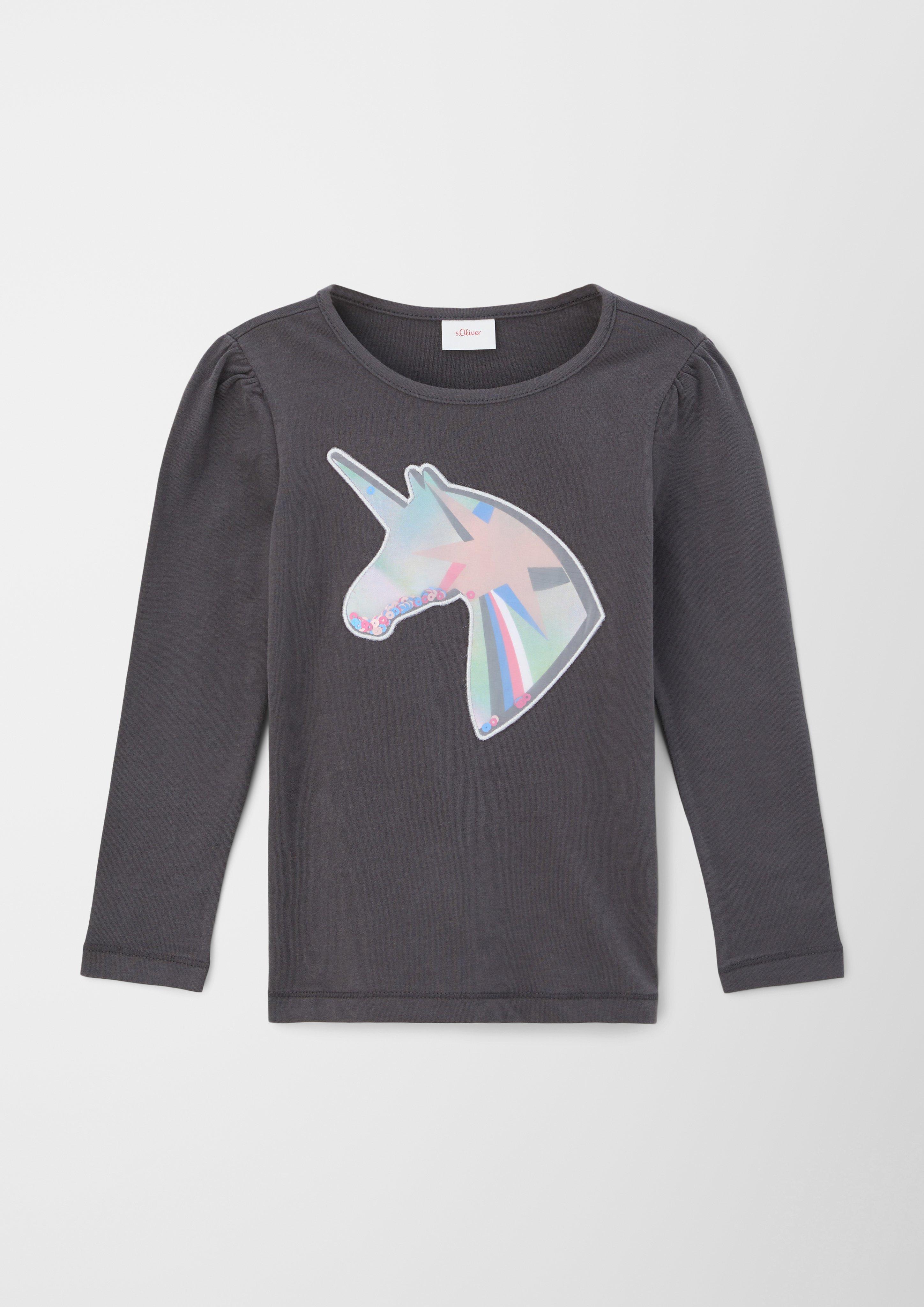 Longsleeve mit Einhorn-Artwork  2122641-9670