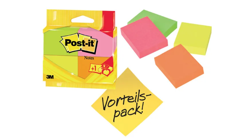 Post-it Haftnotiz 6812P 400 Blatt mehrfarbig