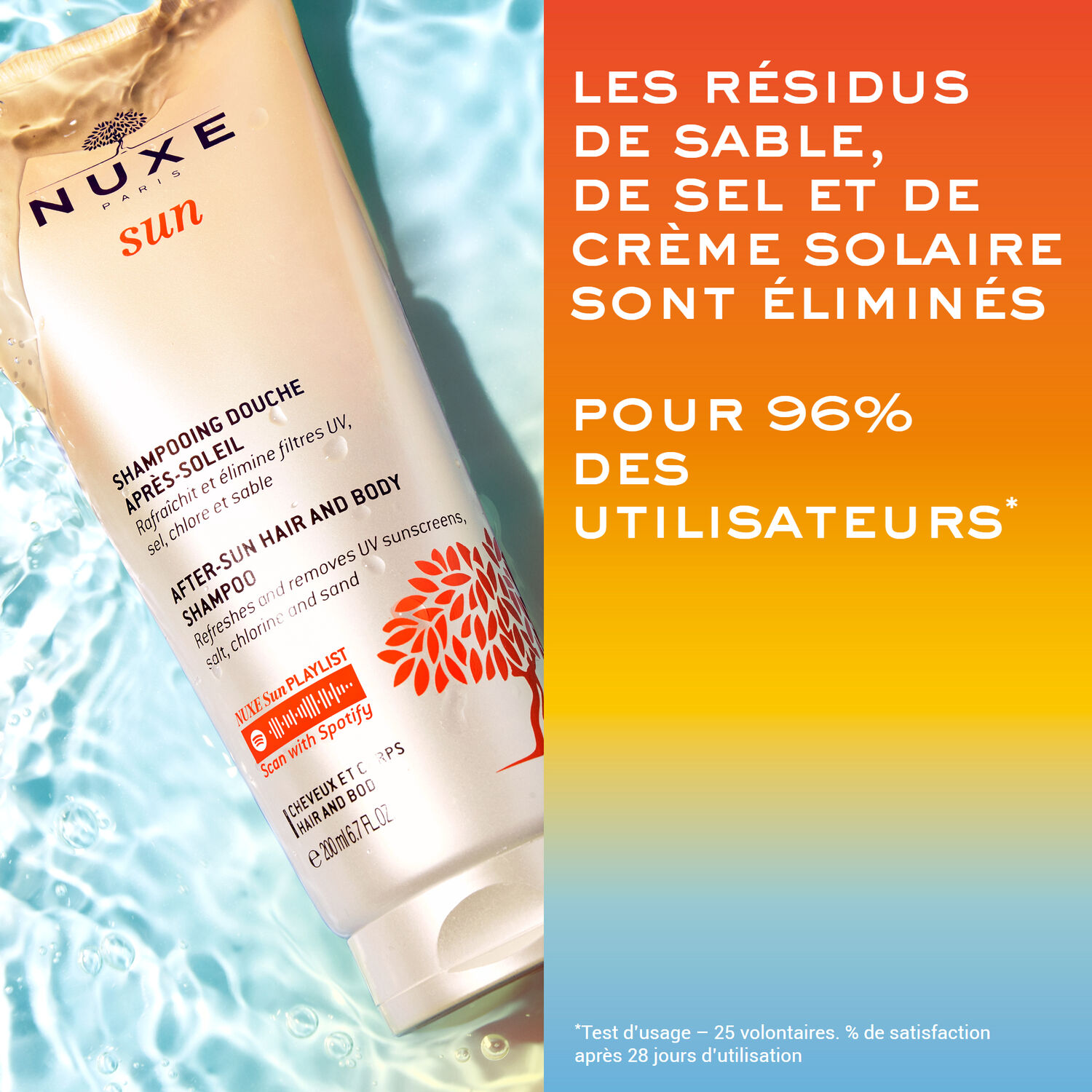 Nuxe Shampoing Douche Après-Soleil Nuxe Sun - Tous types de peaux - 200ml
