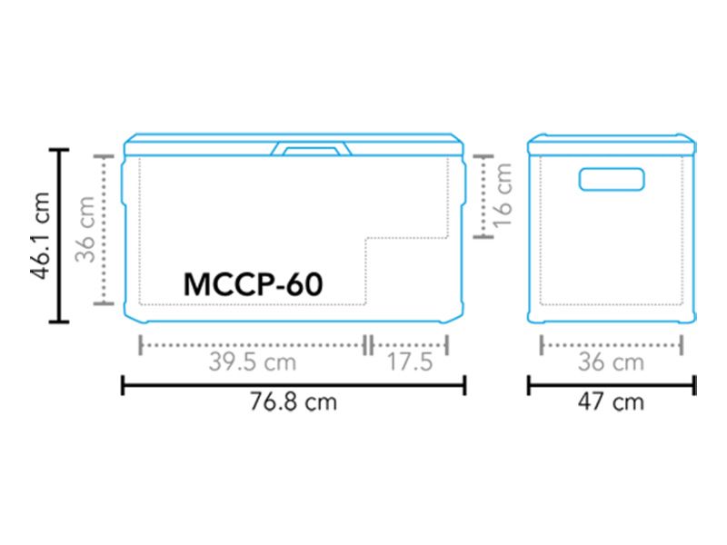 Mestic MCCP-60 AC/DC Kompressor Kühlbox