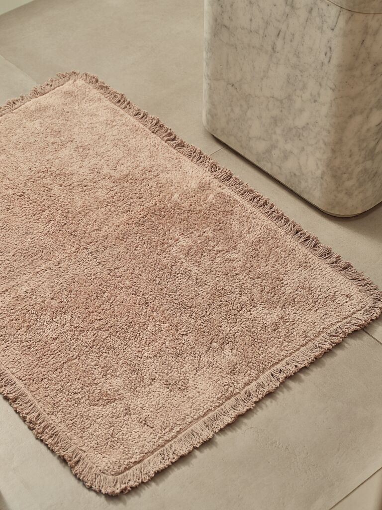 KARLSVIK goldene Badezimmermatte KARLSVIK 60x90cm dunkler Sand