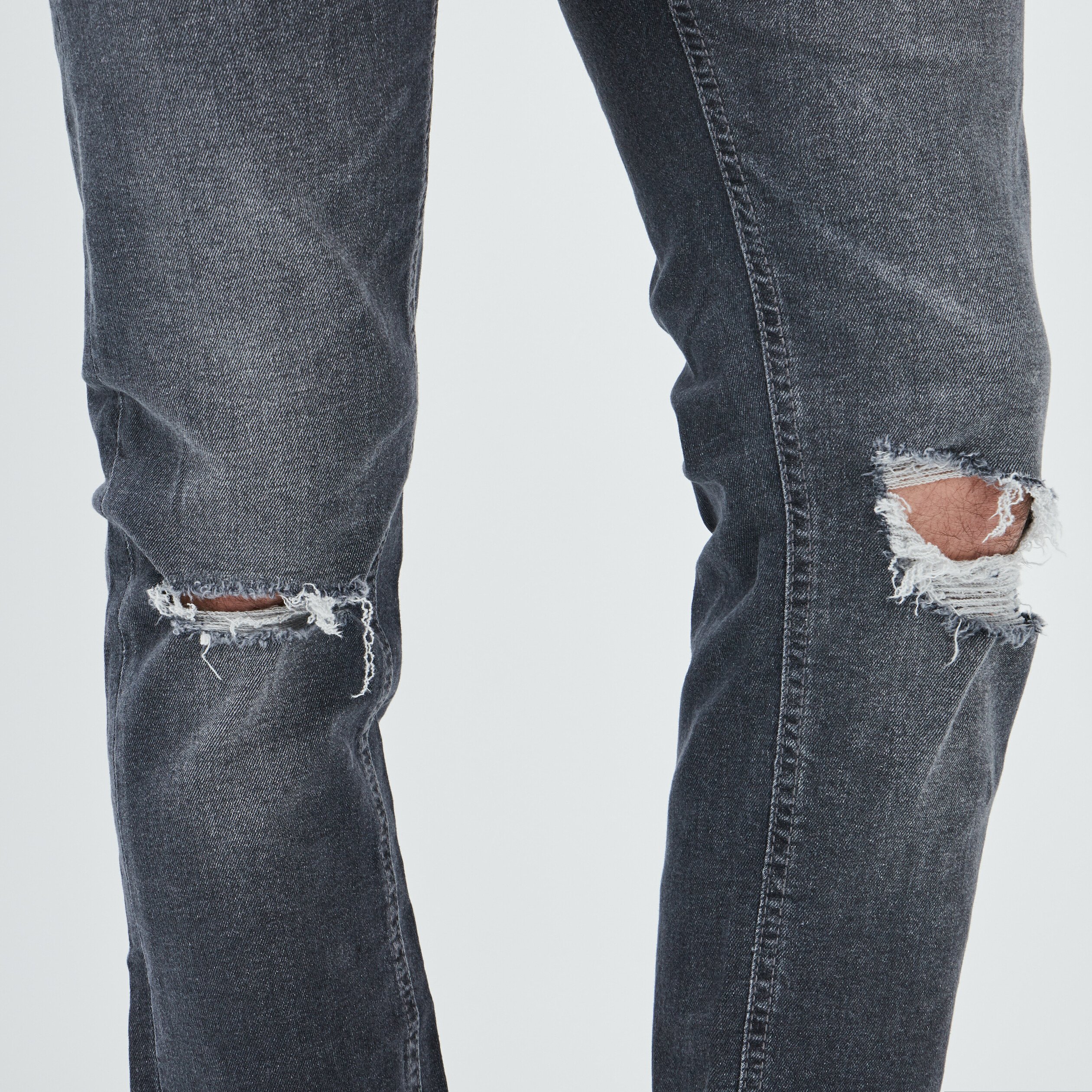 Jeans skinny stretch Liberto bleu gris homme | La Halle