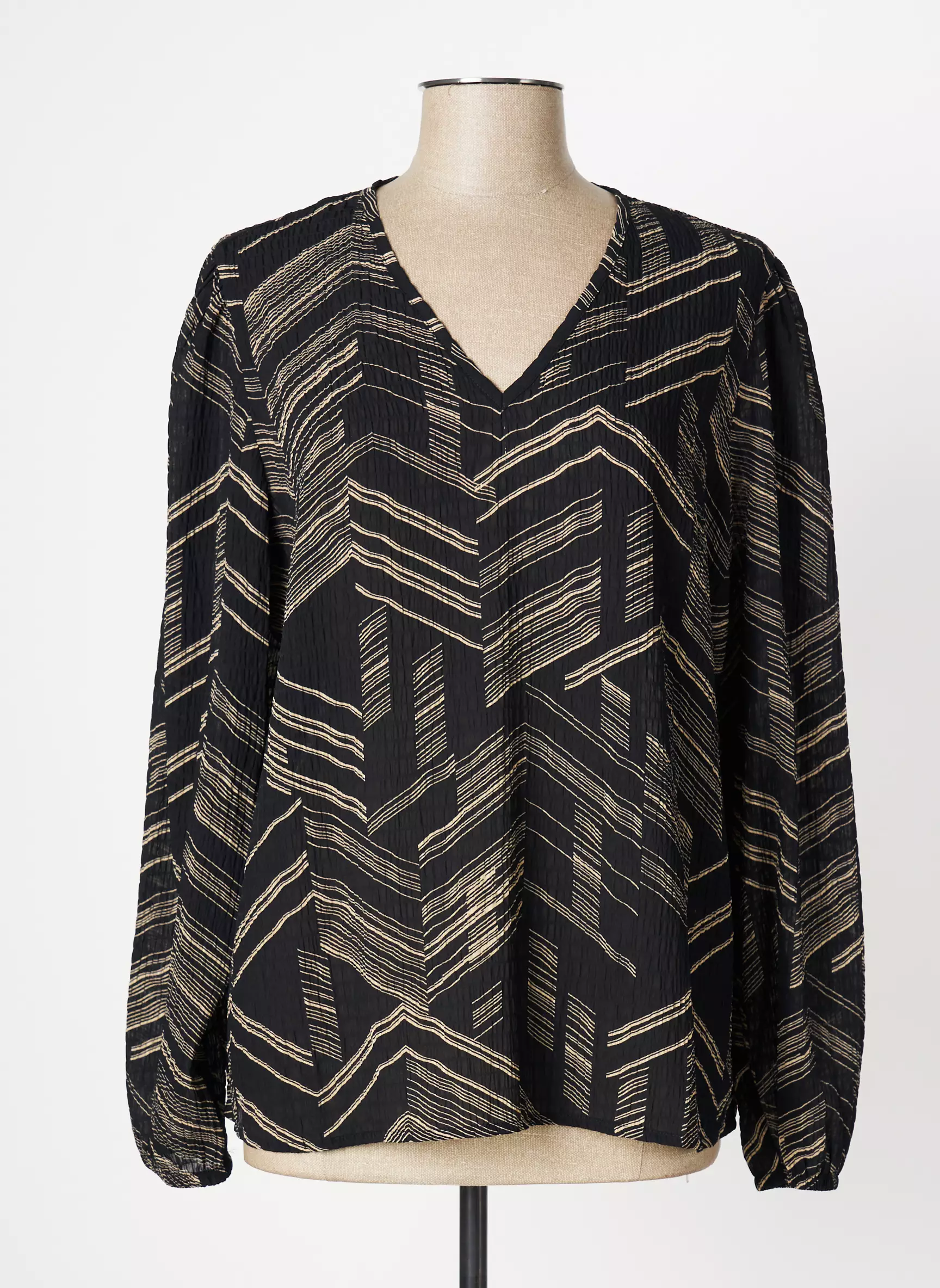 Geisha Blouses Femme couleur noir