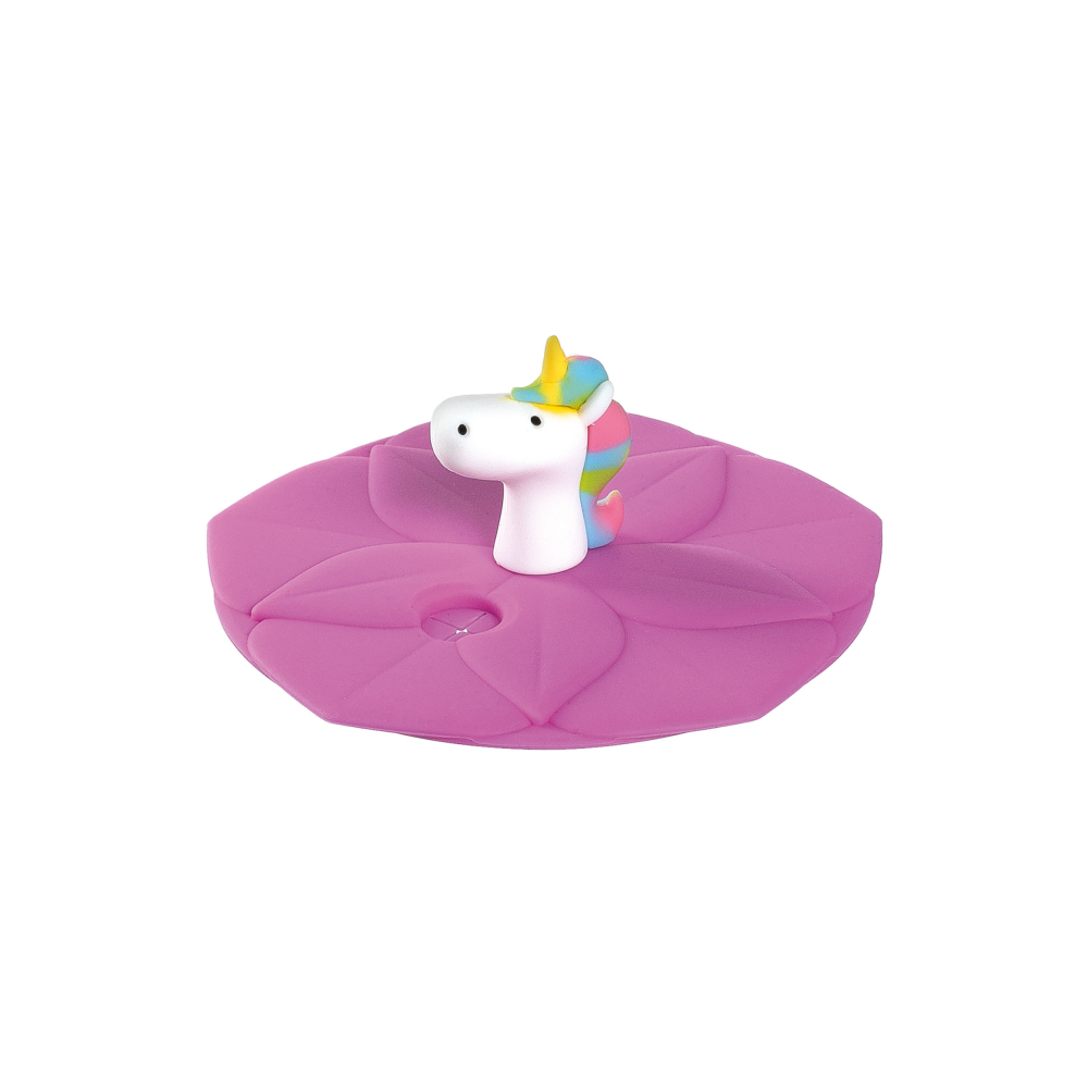 Deckel Bambini violett Einhorn