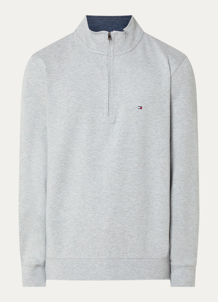 Tommy Hilfiger sweater with half zip and logo