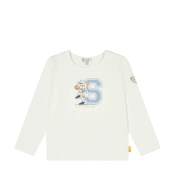 T-Shirt langarm, weiß für Jungs