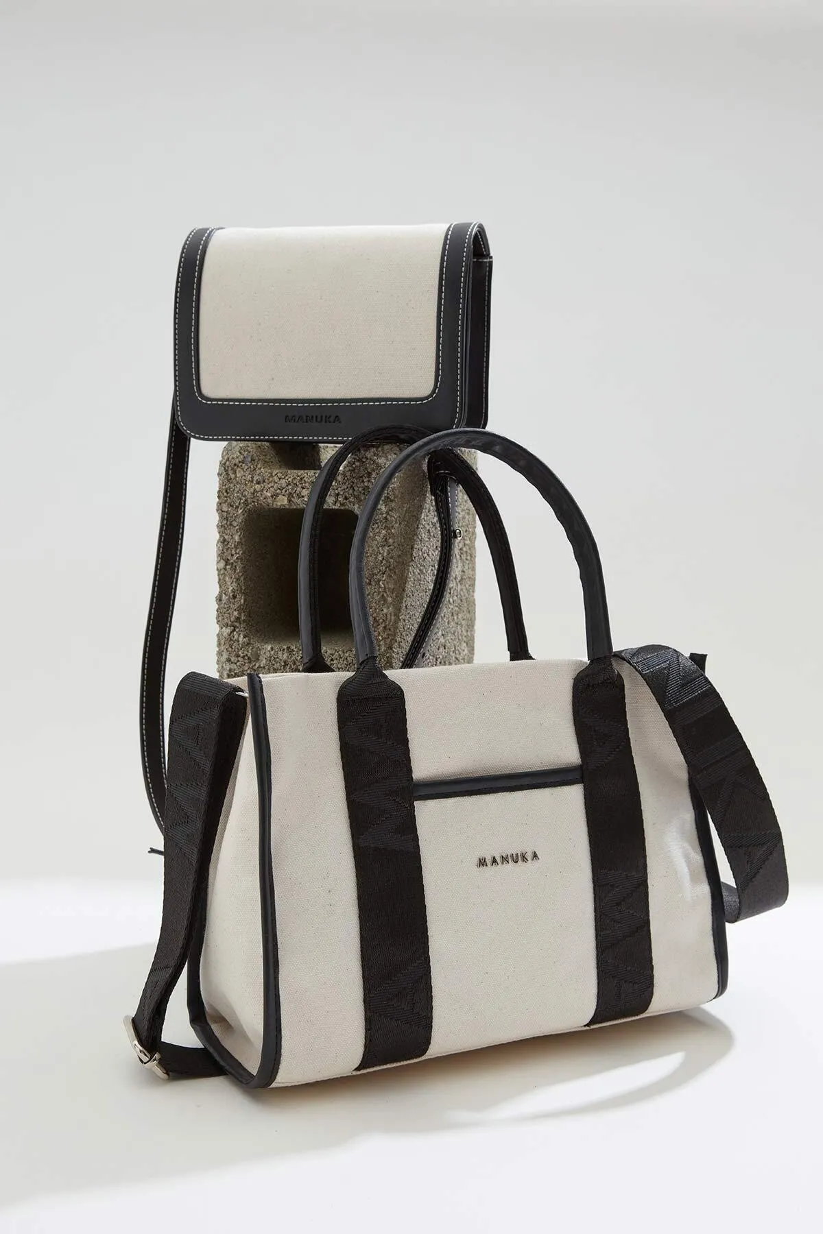 Manuka  Canvas-Tasche Schwarz