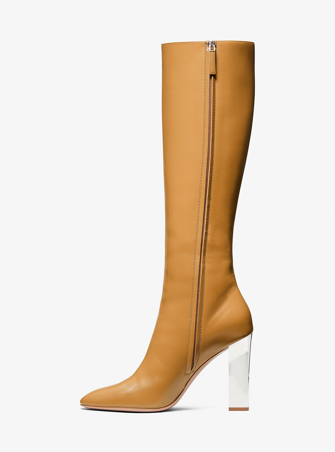 Carly Leather Boot - CAMEL