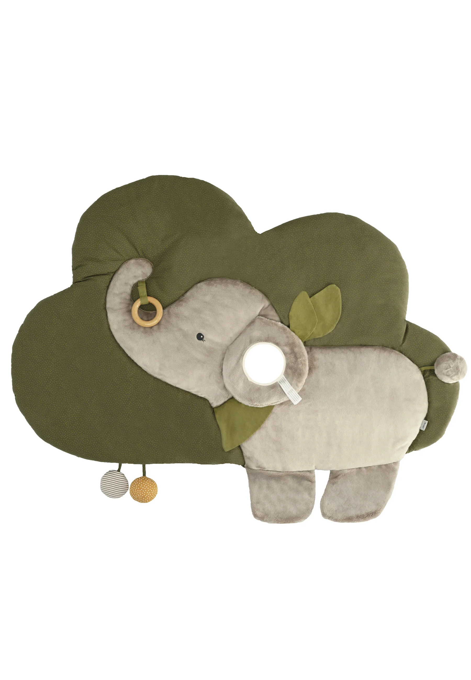 Krabbeldecke Motiv Wolke mit Elefant Eddy, Grau