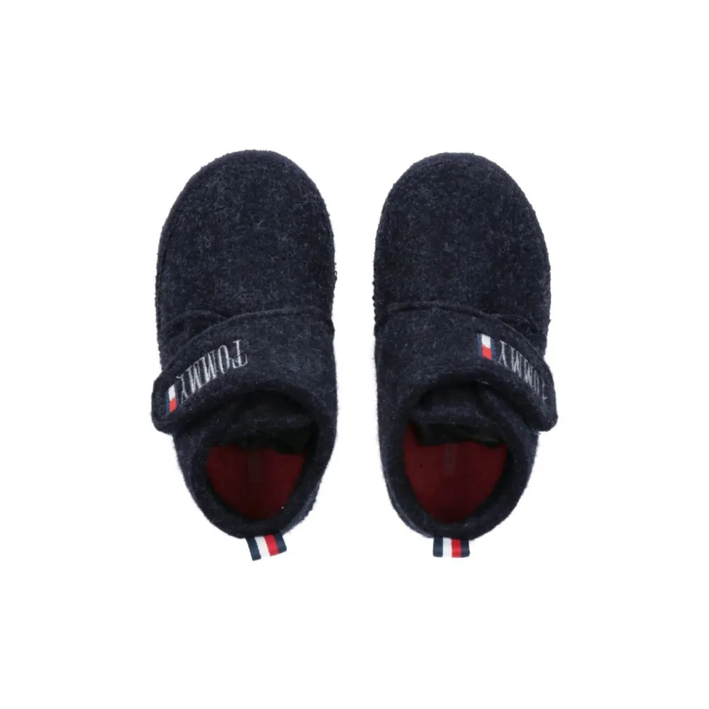 Tommy Hilfiger Slipper Hausschuh T1B1-32553-1506800 / blau