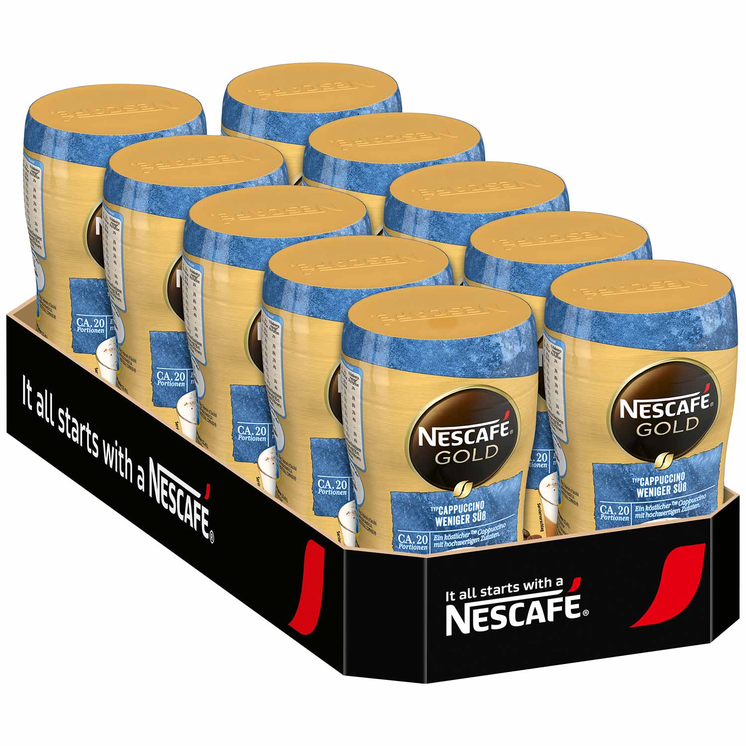 Nescafé Gold Typ Cappuccino weniger süß 250g