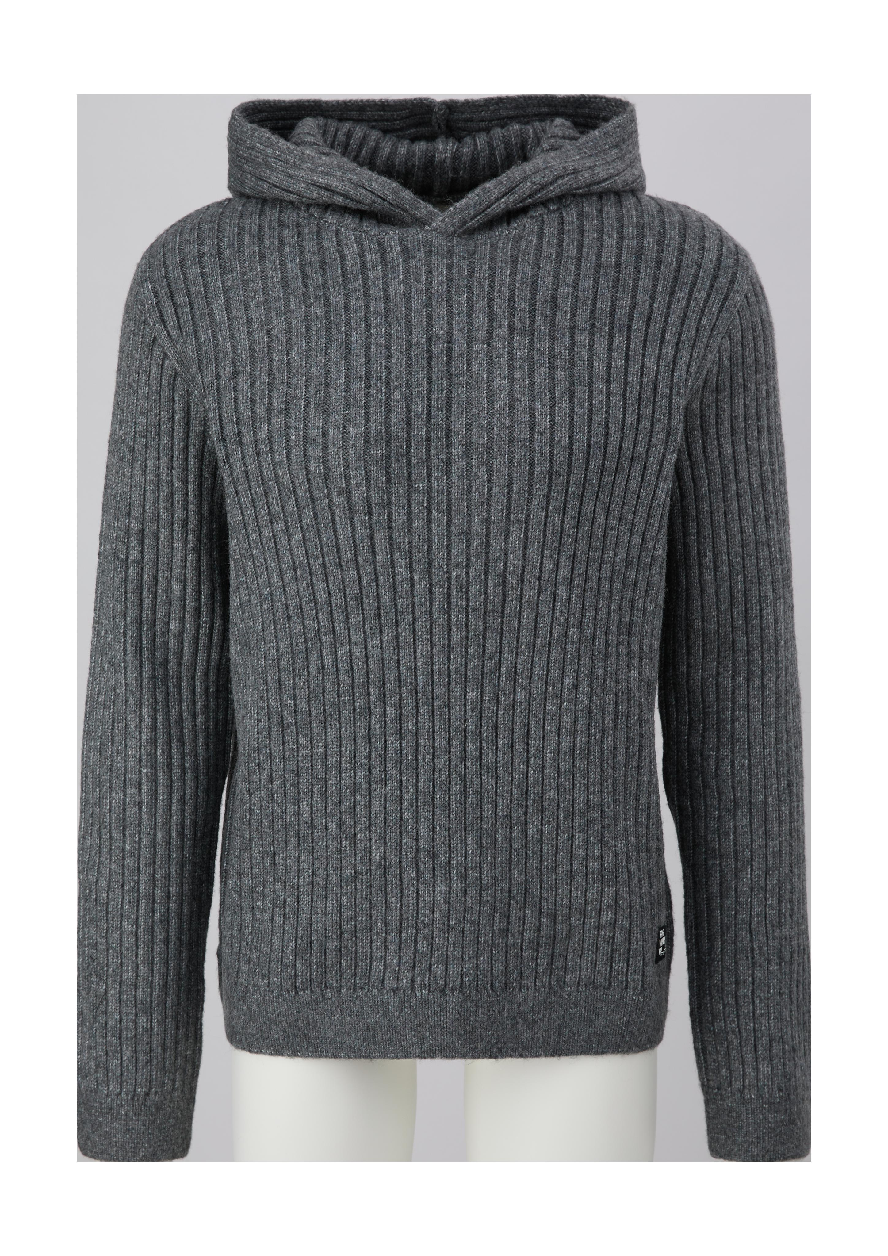 Strick-Hoodie mit Rippstruktur  2134619-9730