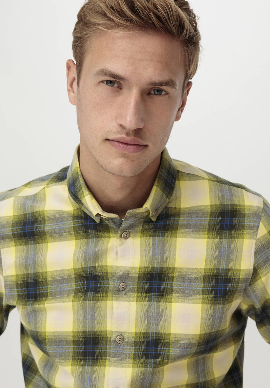 Flanell-Karohemd Regular Fit aus reiner Bio-Baumwolle