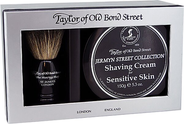 Taylor of Old Bond Street Jermyn Street Collection Gift Box Pure Badger Rasierset