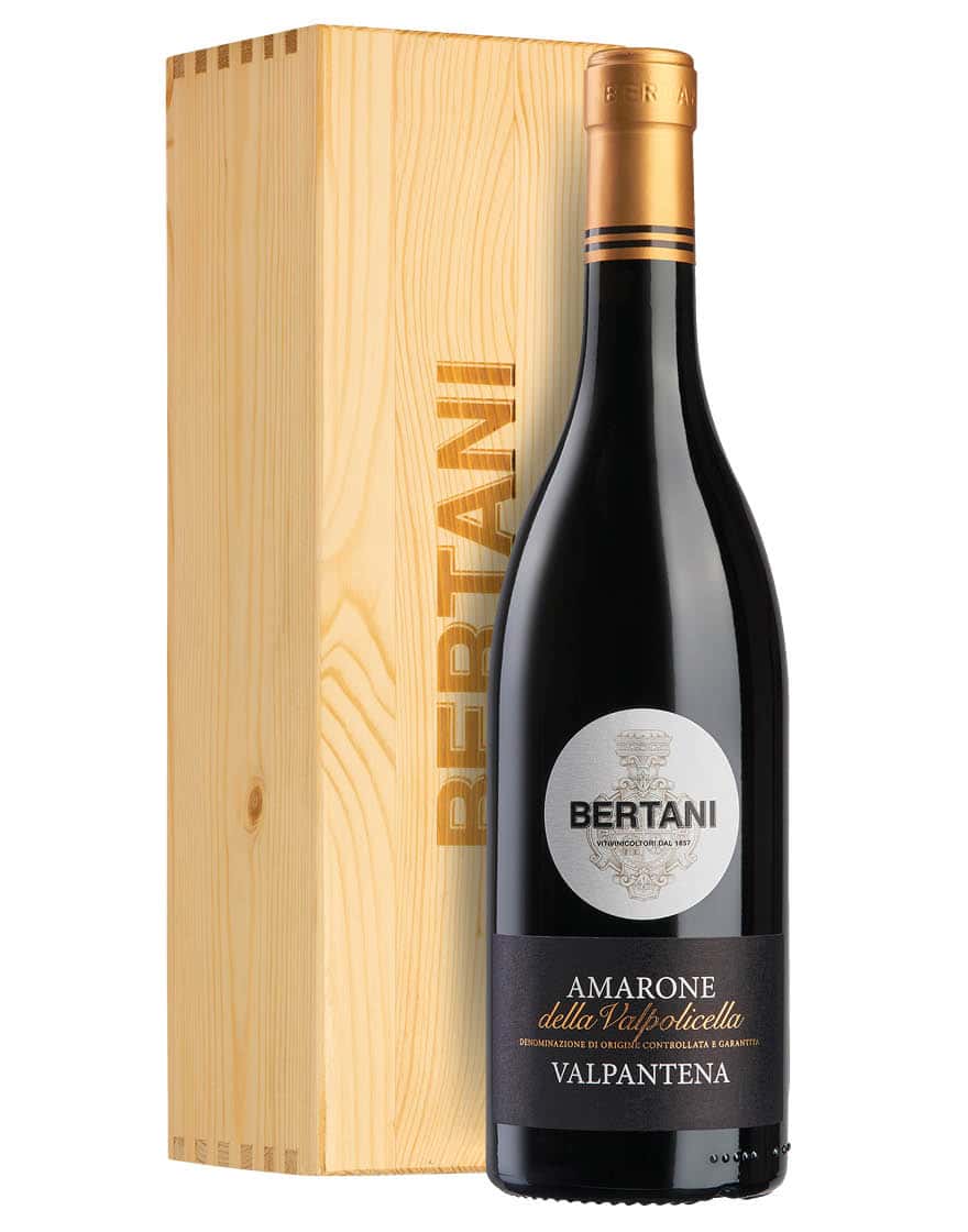 Amarone della Valpolicella Valpantena DOCG 2020 Bertani 0,75 ℓ, Caisse bois
