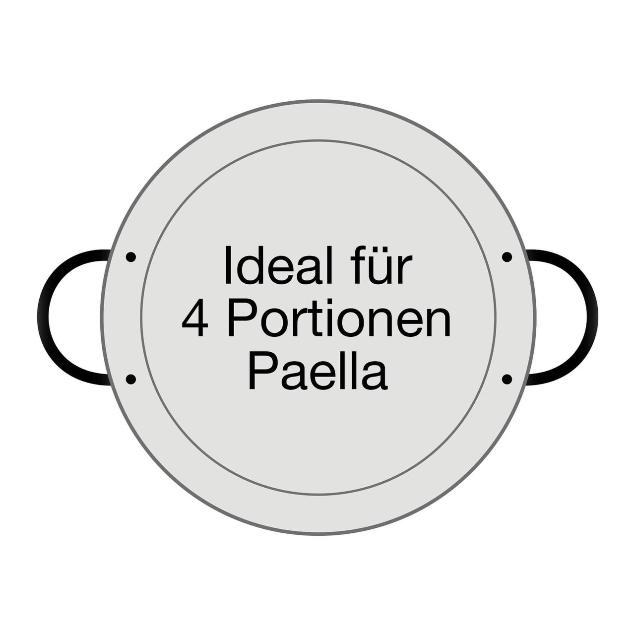 PaellaWorld International Paella World Original spanische Paella Pfanne Typ Valenciana 30cm - robust, preiswert, beste Brat- und Kocheigenschaften