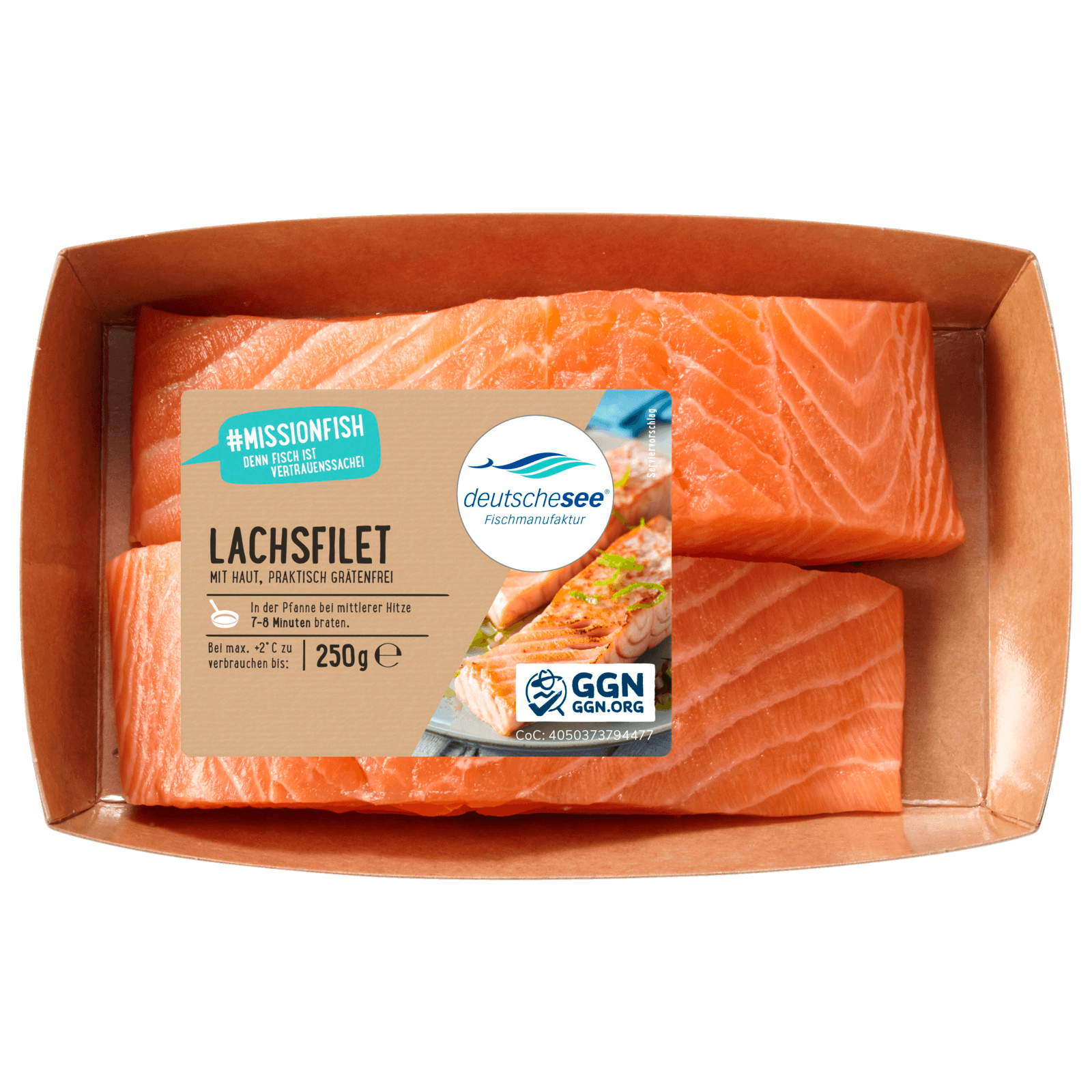 Deutsche See Lachsfilet 250g