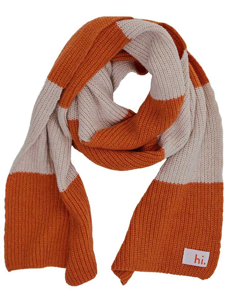 Design Letters Schal ''hi'' in Orange/ Beige - (L)230 x (B)20 cm günstig kaufen onesize
